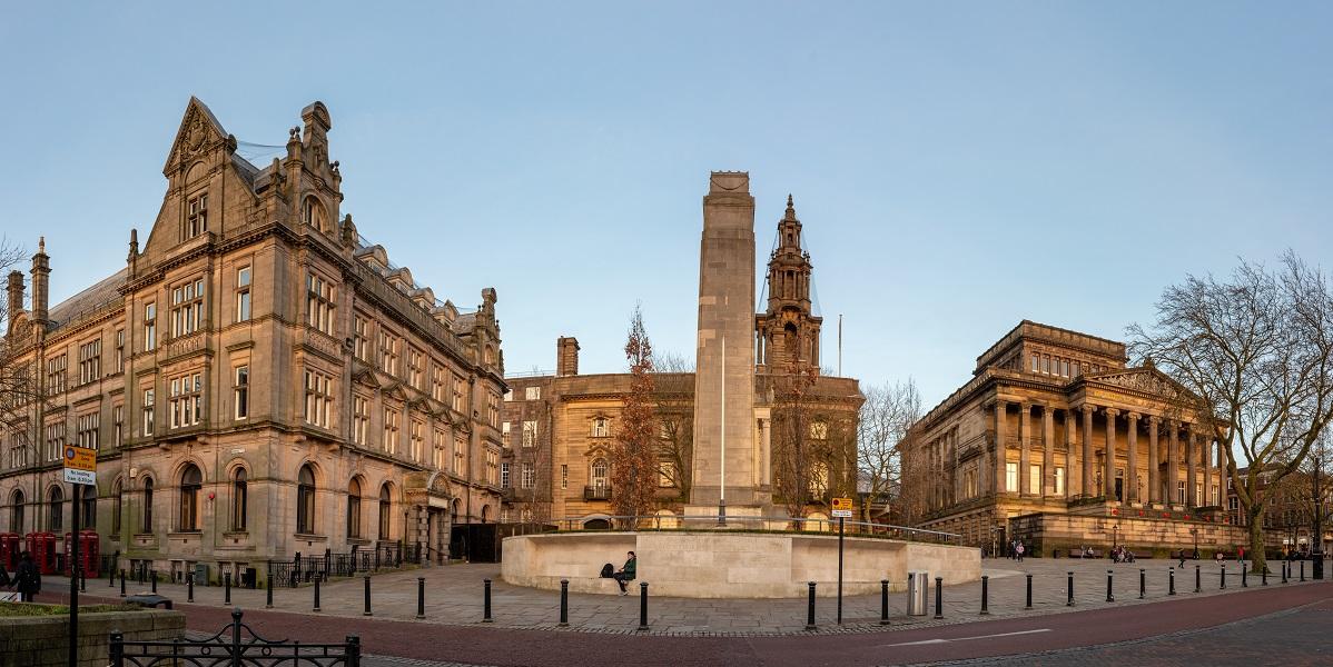 Session House,Art Gallery and Cenatoph in Preston Flag Market Lancashire England UK.